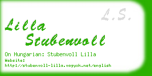 lilla stubenvoll business card